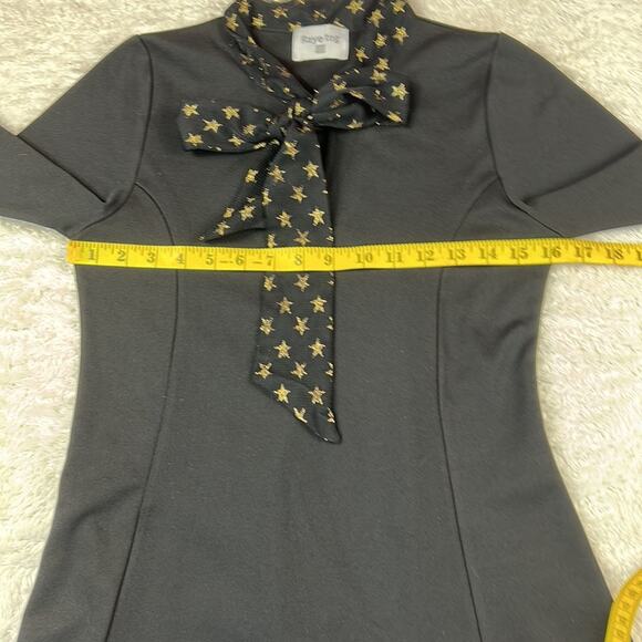 Raye tog gold star scarf mini dress, size xs - Picture 5 of 9